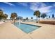 Resort-style pool with palm trees and a fun water feature for  at 6001 S Kings Hwy., Myrtle Beach, SC 29575