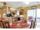Kitchen with dining area and access to a deck at 6001 S Kings Hwy., Myrtle Beach, SC 29575