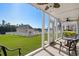 Screened porch with water views and comfortable seating at 636 Waterway Village Blvd # 17-B, Myrtle Beach, SC 29579