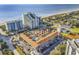 Aerial view showing a complex near the beach with a pool and parking at 6803 N Ocean Blvd. # 230, Myrtle Beach, SC 29572