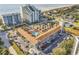 Aerial view showing a complex near the beach with a pool and parking at 6803 N Ocean Blvd. # 230, Myrtle Beach, SC 29572