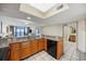 Modern kitchen with granite countertops and black appliances at 2301 Ocean Blvd. S # 1218, Myrtle Beach, SC 29577
