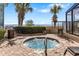 Outdoor hot tub with ocean views and palm trees at 2301 Ocean Blvd. S # 1218, Myrtle Beach, SC 29577