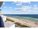 Breathtaking ocean and beach view from a condo balcony at 2301 Ocean Blvd. S # 1218, Myrtle Beach, SC 29577