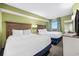 Bright bedroom with two double beds and ocean view at 2301 Ocean Blvd. S # 1218, Myrtle Beach, SC 29577