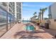 Outdoor hot tub and pool area with ocean view at 7100 N Ocean Blvd. # 913, Myrtle Beach, SC 29572