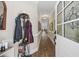 Inviting entryway with hardwood floors and coat rack at 4400 Saint Andrews Ct., Murrells Inlet, SC 29576