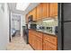 Well-equipped kitchen with modern appliances and cabinets at 1501 Ocean Blvd. S # 1140, Myrtle Beach, SC 29577