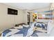 Condo bedroom with two double beds and ocean view at 1501 Ocean Blvd. S # 1140, Myrtle Beach, SC 29577