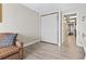 Hallway view of condo with access to bedroom and kitchen at 1501 Ocean Blvd. S # 1140, Myrtle Beach, SC 29577