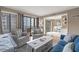 Living area with comfortable seating, hardwood floors and access to balcony at 5905 South Kings Hwy. # A246, Myrtle Beach, SC 29575