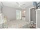 Bedroom with ensuite bathroom and coastal decor at 6001-Mh 32A S Kings Hwy., Myrtle Beach, SC 29575