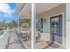 Spacious deck with table and chairs, perfect for outdoor dining at 6001-Mh 32A S Kings Hwy., Myrtle Beach, SC 29575