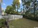 Spacious backyard with a white picket fence at 1188 Fairway Ln. # 7, Conway, SC 29526