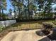Private backyard with a fenced area, patio, and lush landscaping at 1188 Fairway Ln. # 7, Conway, SC 29526