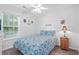 Charming bedroom with a full-size bed and window with natural light at 6001 - 1870 S Kings Hwy., Myrtle Beach, SC 29575