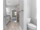 Elegant bathroom with granite vanity and marble flooring at 363 Log Cabin Rd., Loris, SC 29569