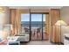 Private balcony offering stunning ocean views and seating at 6900 N Ocean Blvd. N # 1238, Myrtle Beach, SC 29572