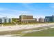 Aerial view of resort showing beach and surrounding buildings at 6900 N Ocean Blvd. # 625, Myrtle Beach, SC 29572