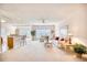 Open concept living room with neutral carpet and a view of the kitchen at 812 Lalton Dr., Conway, SC 29526