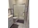 Clean bathroom with shower stall and tiled floor at 1538 Lanterns Rest Rd. # 303, Myrtle Beach, SC 29579
