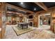 Game room with pool table, built-in shelving, and brick flooring at 3601 Ocean Blvd. N, Myrtle Beach, SC 29577