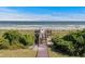 Convenient beach access with wooden boardwalk at 3601 Ocean Blvd. N, Myrtle Beach, SC 29577
