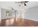 Open living room with hardwood floors and neutral decor at 2248 Beauclair Ct., Myrtle Beach, SC 29579