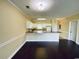 Modern kitchen with white cabinets, granite countertops, and stainless steel appliances at 4819 Orchid Way # 104, Myrtle Beach, SC 29577