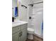 Bathroom with a shower/tub combo, modern vanity, and neutral tones at 421 Cambridge Circle # F8, Murrells Inlet, SC 29576