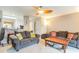 Cozy living room with comfy sofas and a wooden coffee table at 893 Barn Owl Ct. # 893, Myrtle Beach, SC 29579