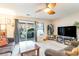 Spacious living room with sliding glass doors leading to a patio at 893 Barn Owl Ct. # 893, Myrtle Beach, SC 29579
