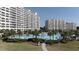 Large pool with two adjacent buildings at 5801 Oyster Catcher Dr. # 1531, North Myrtle Beach, SC 29582