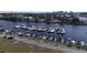Aerial view of waterfront property with boats at 5801 Oyster Catcher Dr. # 1531, North Myrtle Beach, SC 29582