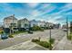 Aerial view of the oceanfront community with ample parking at 120 North Dogwood Dr. # 113, Garden City Beach, SC 29576