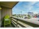 Balcony view of the neighborhood and parking area at 120 North Dogwood Dr. # 113, Garden City Beach, SC 29576