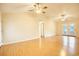 Spacious living room featuring hardwood floors and a vaulted ceiling at 1342 Highway 90, Conway, SC 29526