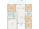 Floor plan showing a 3 bedroom, 2 bath house with a 2 car garage at 162 Silver Peak Dr., Conway, SC 29526