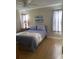 Bedroom with double bed and light wood floors at 501 Maison Dr. # G15, Myrtle Beach, SC 29572