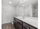 Clean bathroom with a vanity, toilet, and shower at 326 Barn Owl Way, Conway, SC 29527