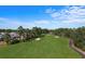 Aerial view of a section of the Legends Golf Course showing a fairway and homes at 4541 Girvan Dr. # 27-D, Myrtle Beach, SC 29579