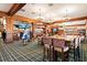 Casual dining area with a bar and multiple tables at 4541 Girvan Dr. # 27-D, Myrtle Beach, SC 29579