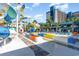 Community features a vibrant water park with slides at 1501 S Ocean Blvd. # 1040, Myrtle Beach, SC 29577