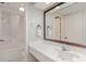 Bathroom with shower/tub combo and updated vanity at 1501 S Ocean Blvd. # 1040, Myrtle Beach, SC 29577
