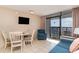 Small dining area with ocean view at 1501 S Ocean Blvd. # 1040, Myrtle Beach, SC 29577