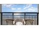 Balcony view of ocean, beach and sand on a bright sunny day at 1501 S Ocean Blvd. # 1040, Myrtle Beach, SC 29577