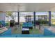 Covered patio features comfortable seating, a coffee table, and a grill at 405 N 30Th Ave. N, North Myrtle Beach, SC 29582
