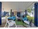 Relaxing covered patio with ample seating and green lawn view at 405 N 30Th Ave. N, North Myrtle Beach, SC 29582