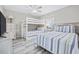 Bedroom with full bed, bunk bed and dresser with TV at 405 N 30Th Ave. N, North Myrtle Beach, SC 29582