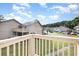 Community view showcasing the buildings and parking lot from a deck at 3015 Old Bryan Dr. # 4-8, Myrtle Beach, SC 29577
